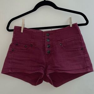 Maroon size 27 high waisted shorts